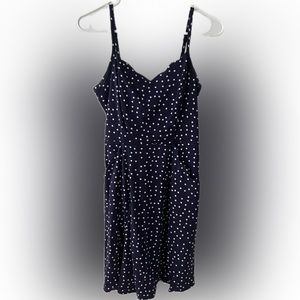 41 Hawthorn Navy Dot Dress size small